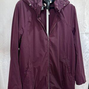 Lululemon | Hooded Zip Jacket Plum | Size 10